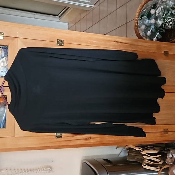 XL CUDDL DUDS SOFTWEAR w STRETCH Tunic Black - Picture 3 of 7